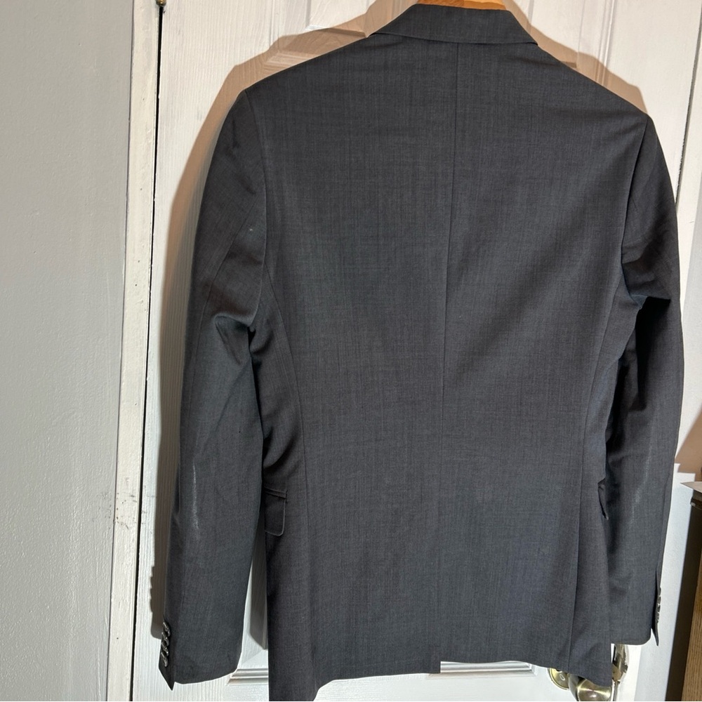 Express Extra Slim Gray Blazer - image 4